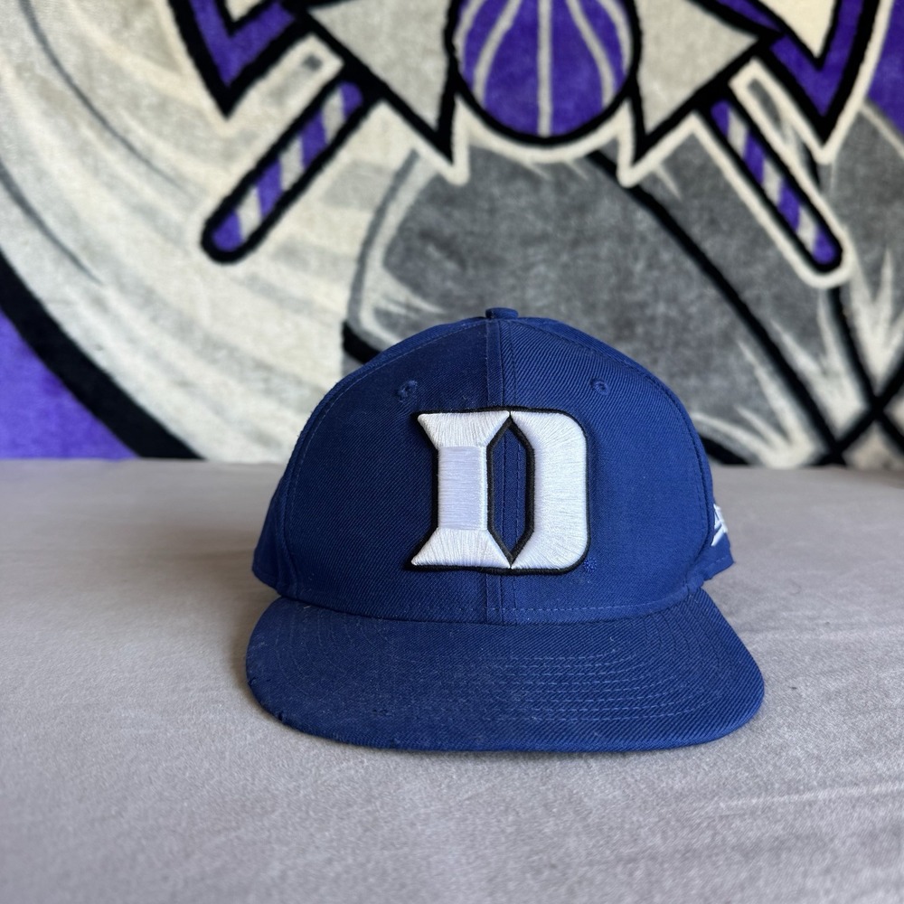 Size 7 3/8 - Duke Blue Devils Hat Cap Strapback Blue NCAA Basketball New Era